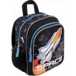Ghiozdan St. Majewski Bambino Space, gradinita, 1 compartiment, 3 buzunare, negru