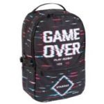 Ghiozdan Starpak Game Over, gradinita, 2 compartimente, 3 buzunare, negru