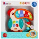 Jucarie bebelusi cu sunete si lumini, piano tucan, Bam Bam 475300, 18+ luni