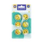Magneti Starpak emoji, 33mm, 6 bucati, 528365