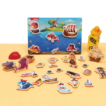 JOC MAGNETIC DIN SPUMA EVA, PIRATI, PUEDO