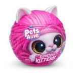 Pets Alive, Jucarie de plus interactiva pisica cu accesorii surpriza, Smitten Kittens