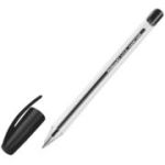 Pix cu bila Pelikan Stick Super Soft, cu capac, corp transparent, negru