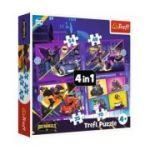 Puzzle 4in1 Batwheels, Trefl