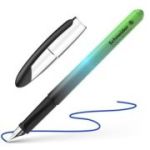 Stilou Schneider Voyage STI197 / 1614 42, varf M, alimentare rezerve, corp plastic negru pastel, grip cauciucat