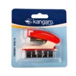 Capsator Kangaro TRENDY-10M/Y2, nr. 10, 10 coli, blister,+ capse, rosu