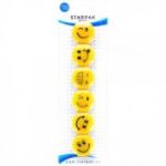 Magneti Starpak emoji, galben, set 6 modele, 378346