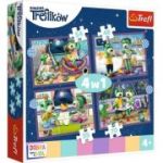 Puzzle carton 4in1 35-70 piese Trefl Treflikow-Rodzina