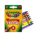 Creioane colorate cu ceara, Crayola, 8 culori