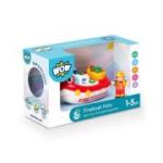 Jucarie de baie Barca de pompieri, Fireboat Felix, WOW Toys