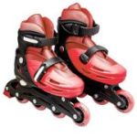 Role pentru copii, roti PVC, M (34-37), rosu