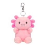 Aurora Palm Pals, jucarie de plus tip breloc, Axolotl roz, 10 cm