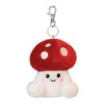 Aurora Palm Pals, jucarie de plus tip breloc, Ciuperca, 10 cm