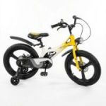 Bicicleta copii, cadru magneziu, nr. 18, galben