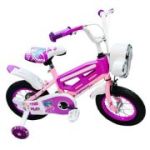 Bicicleta copii, cu lumina, nr. 12, mov