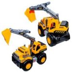 Camion cu excavator, cu lumina si sunet, 41x21x27 cm