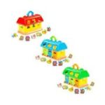 Casuta educativa + forme - My First Farm, 28x15x18cm, Polesie