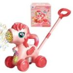 Jucarie de impins cu baloane de sapun, baterii, Calut