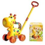 Jucarie de impins cu baloane de sapun, baterii, Girafa