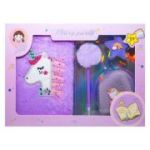 Jurnal plusat + accesorii, 4 piese/set