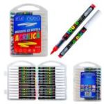 Markere cu vopsea acrilica, varf tip pensula, 24C - NEBO