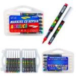 Markere cu vopsea acrilica, varf tip pensula, 12C - NEBO