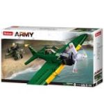 Set de constructie Army, 560 piese, Avion A6M Zero - Sluban