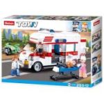 Set de constructie Town, 328 piese, Ambulanta - Sluban