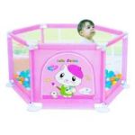 Tarc de joaca, fete + 50 mingiute, 135x135x62. 6 cm