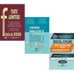 Pachet 3 carti Chimie organica Fizica si Biologie. Teste pentru admiterea in invatamantul superior medical 2026