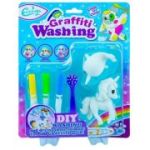 Set creativ, Animalute care pot fi desenate si spalate, 2 buc