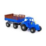 Tractor cu remorca, 43. 8x13. 4x13. 5 cm, Polesie