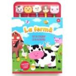 La ferma. Set de colorat si de activitati. 30 de activitati + 5 creioane si radiere (4+)
