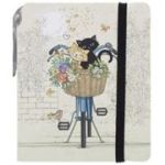 Carnet A7 cu stilou Bug Art Chats Velo, Kiub