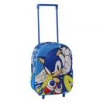 Ghiozdan gradinita Cerda Sonic 3D, 25 cm, 1 compartiment, tip troller, 629941
