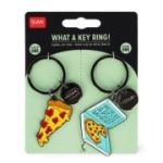 Set 2 brelocuri What a Key Ring! Pizza Legami