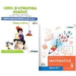 Pachet 2 Caiete: Limba si Literatura Romana si Matematica pentru clasa a 4-a - Mirela Mihaescu