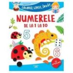 Numerele de la 1 la 10. Colorez, lipesc, invat
