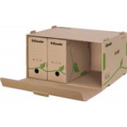 Container de arhivare Eco natur, pentru bibliorafturi, 427x305x343mm, 5 buc/set
