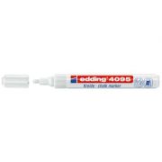 Marker pentru sticla Edding 4095, creta lichida pe baza de apa, 2-3mm, alb (ED040959)