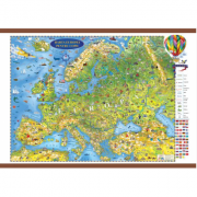 Europa harta pentru copii cu sipci 1600x1200mm (GHECP160)