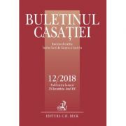 Buletinul Casatiei nr. 12/2018