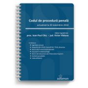 Codul de procedura penala actualizat la 20 noiembrie 2018 - IOAN PAUL CHIS, VICTOR VADUVA