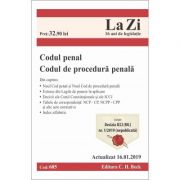 Codul penal si Codul de procedura penala. Cod 685. Actualizat la 16. 01. 2019