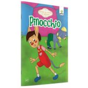 Povesti de colorat cu sabloane - Pinocchio