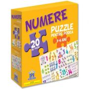 Puzzle pentru podea. Numere, 3-6 ani