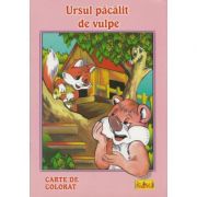 Ursul pacalit de vulpe - Carte de colorat