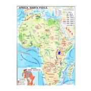 Africa si Australia - Harta fizica 1-40. 000. 000 (pliata)