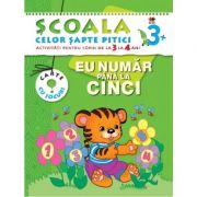 Eu numar pana la cinci (3-4 ani). Scoala celor sapte pitici