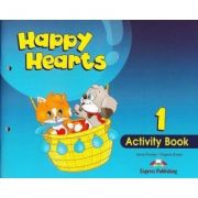 Happy Hearts 1, Activity Book, Curs de limba engleza pentru prescolari - Jenny Dooley